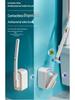 Wall-Mounted No-Dead-Corner Cat Ear Toilet Brush for Home Use