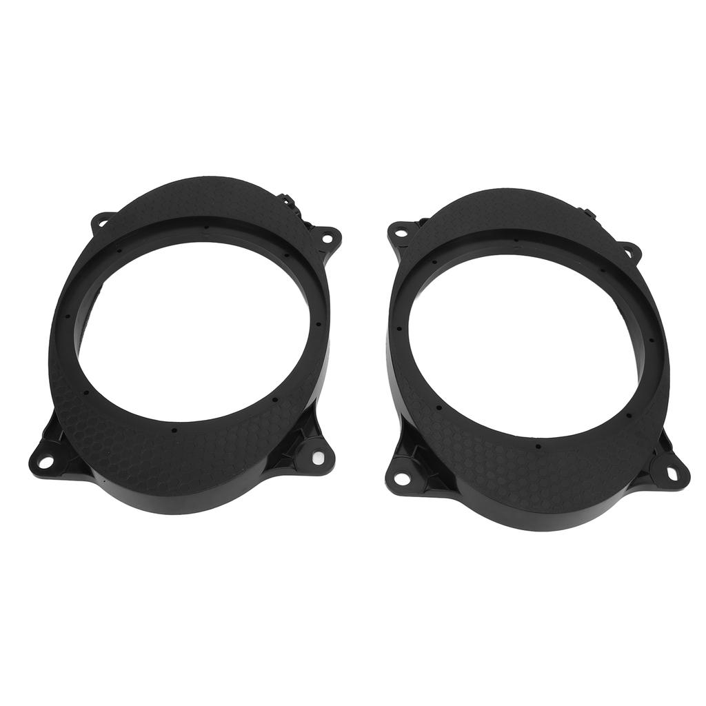2pcs 6.5inch Black Door Speaker Adapter Spacer Rings with 2 Wire Harness Replacement for Corolla Levin 6X9