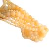 Creamy Yellow Jade Loose Beads: 4-12mm Round Natural Stone for Jewelry, Bracelets, Necklaces, Hairpins