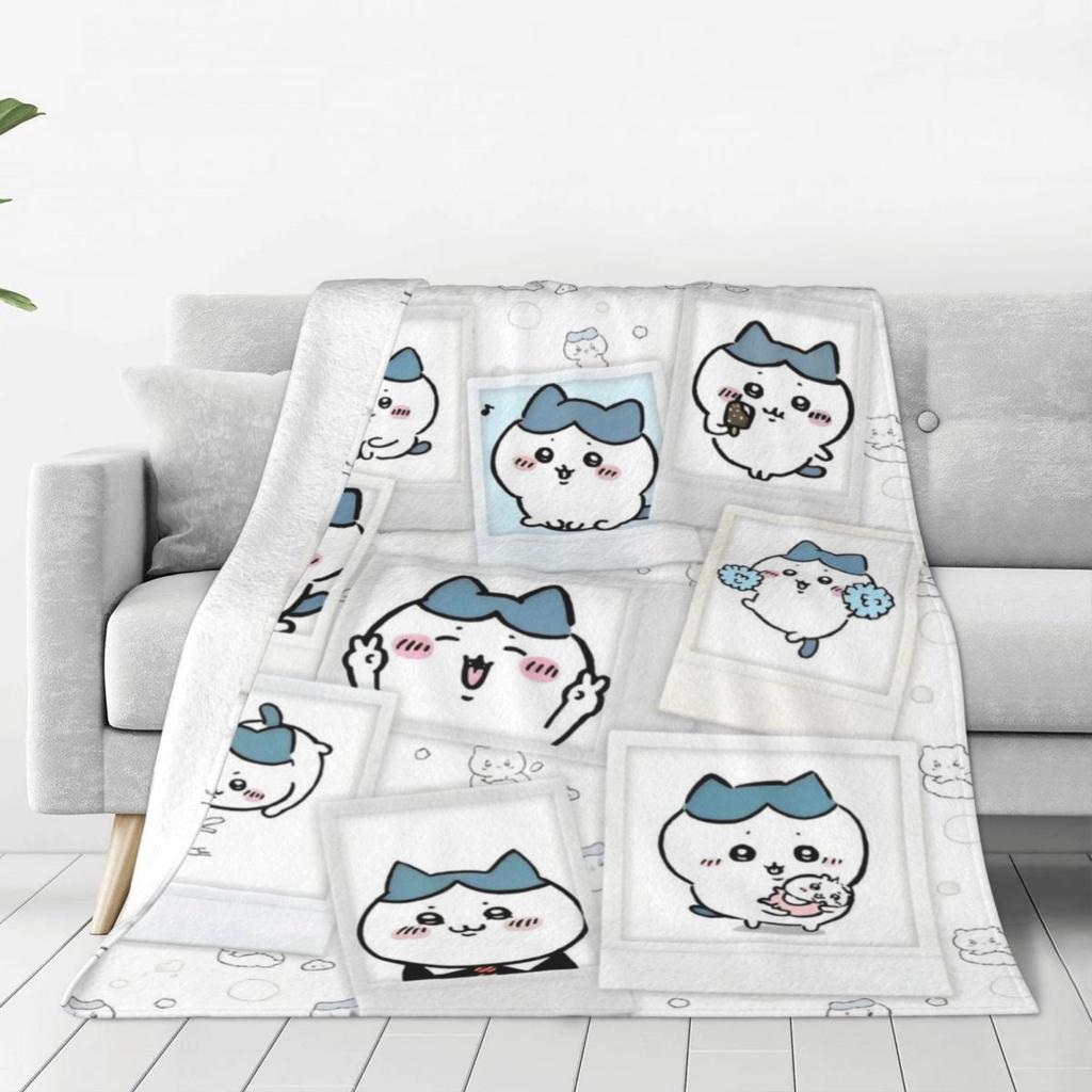 Chiikawa Cartoon Throw Blankets Thing For Home Decoration Quality Throw Blankets Gifts For Christmas