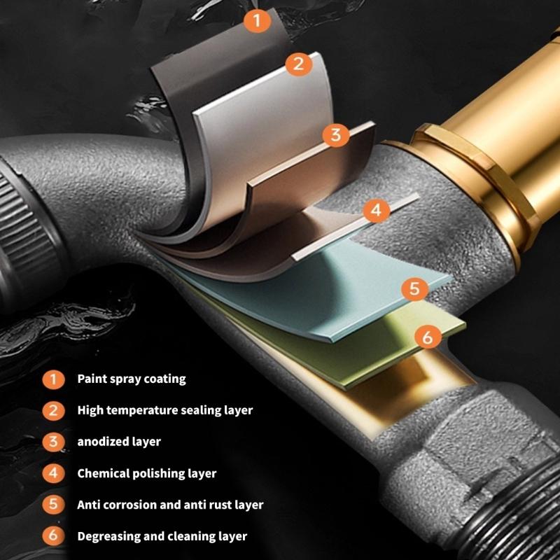 Resistant Locking Exteriors Spigot with Solid Bronze Construction Freeze Protects Tap for Outdoor Water Control