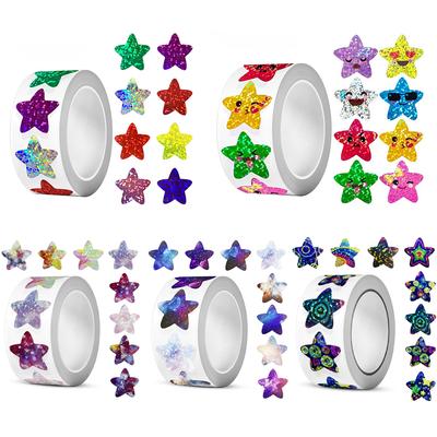 500pcs/roll Funny Cartoon Coloful Stars Stickers Cute Graffiti Sticker for Kids Toy Scrapbook Phone Notebook Sealing Decals Gift