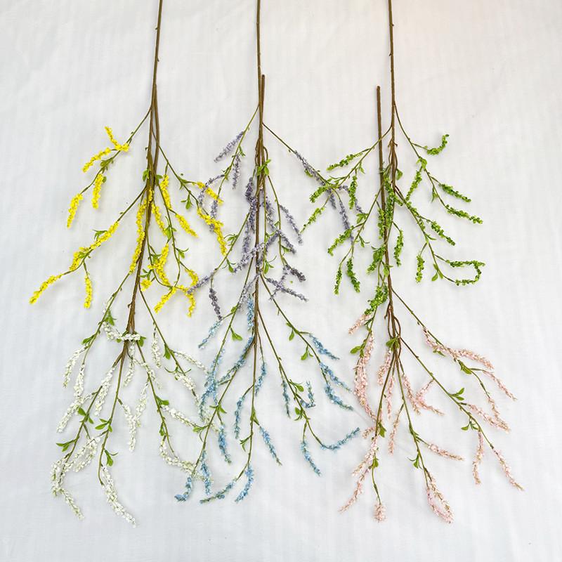 Artificial Fontanesia Phillyreoides Subsp Plant Art Wall Decor With Silk Material For Wedding And Event Display