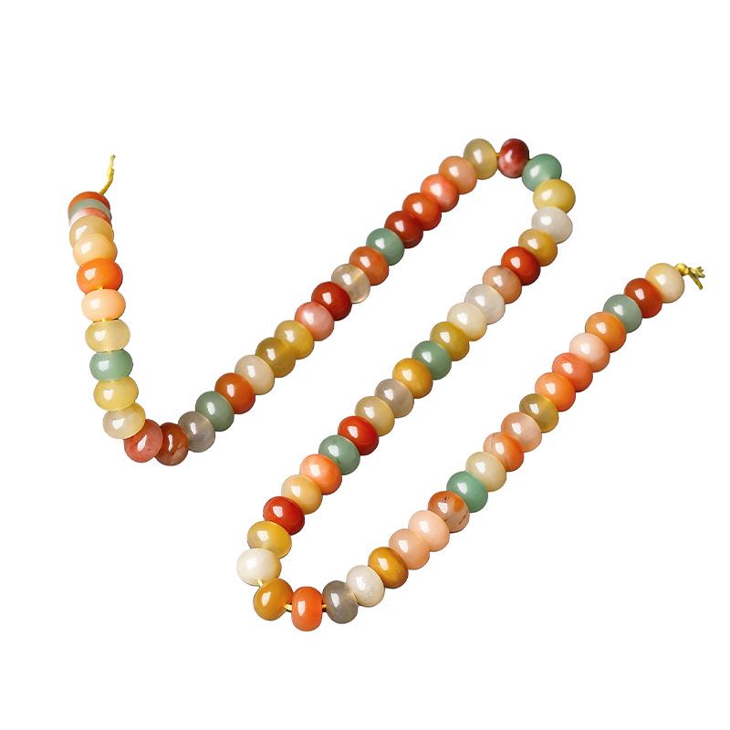 8x5mm Chalcedony Crystal Agate Natural Stone Abacus Beads for DIY Jewelry Necklace/Bracelet