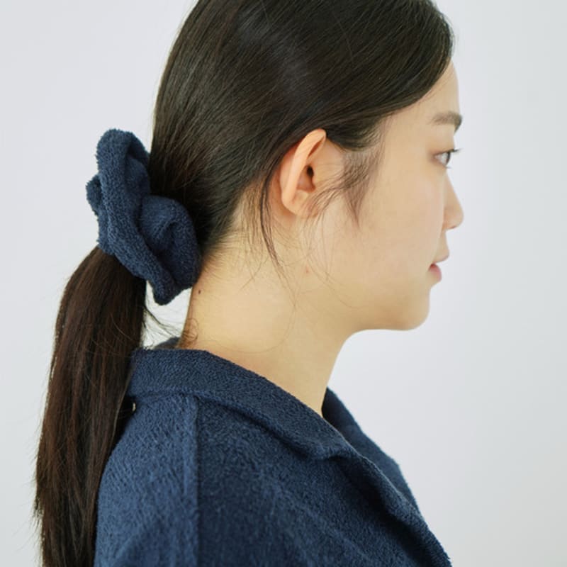 Sea.salt.sea TERRY HAIR SCRUNCHIE (NAVY)