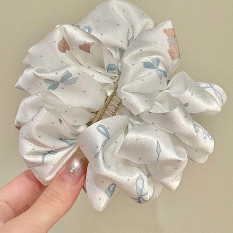 Elegant Bowknot Banana Clip Hair Accessory For Women Securely Hold Vertical Clip Design Hairpin For Parties Weddings