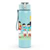 1PC Kids Cheer Sport Team Scene Print 750ml Color Plastic Sports Water Bottle Leakproof Flip Straw Lid Suitable for Sports Office Home Use