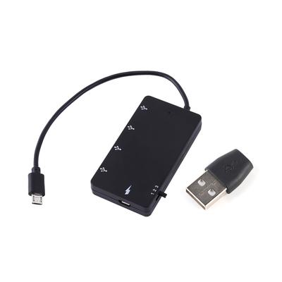 4portový micro USB Hub USB 2.0 OTG prodlužovací adaptér nabíjecí kabel pro chytré telefony a tablety