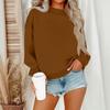 Women's Casual Fashion Round Neck Long Sleeve Sweatshirt