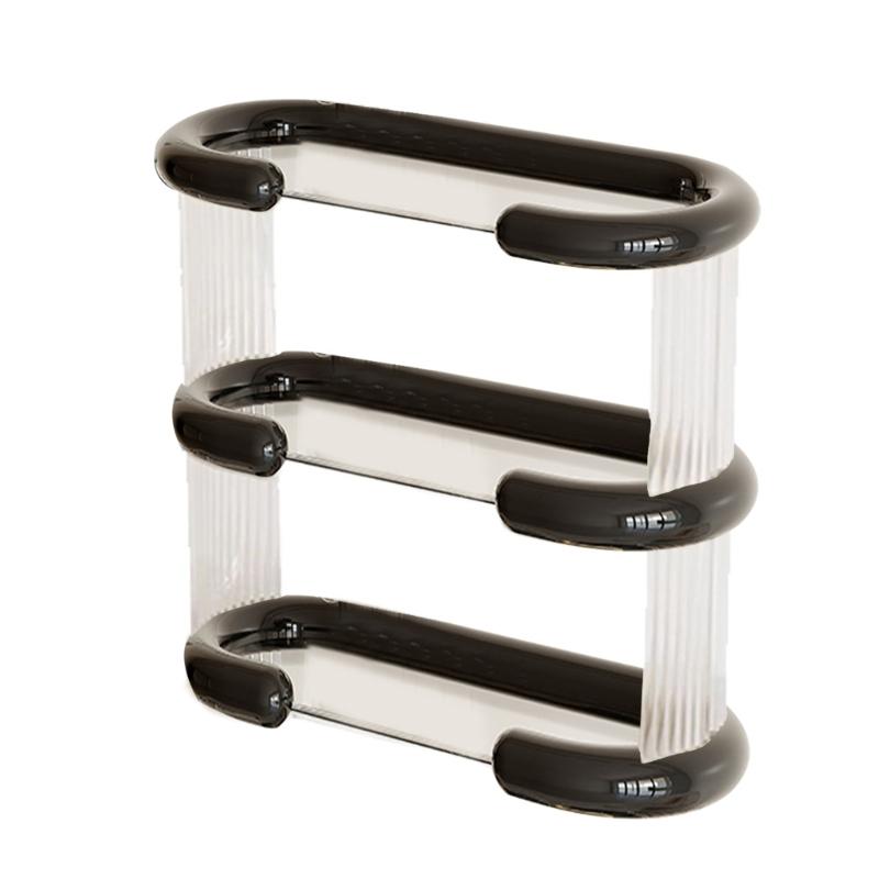 Plastic Cup Organizers Rack for Desk Practical Desk Cup Storage Rack Multi Layer Rack for Students and Professionals