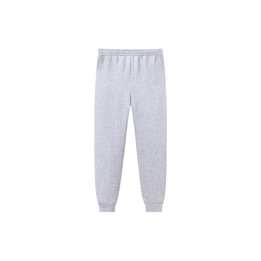 Anta Basketball Series Solid Color Mid-Waist Tapered Knit Sports Pants Men Bottoms Gray Heather-Gray 152411304-3