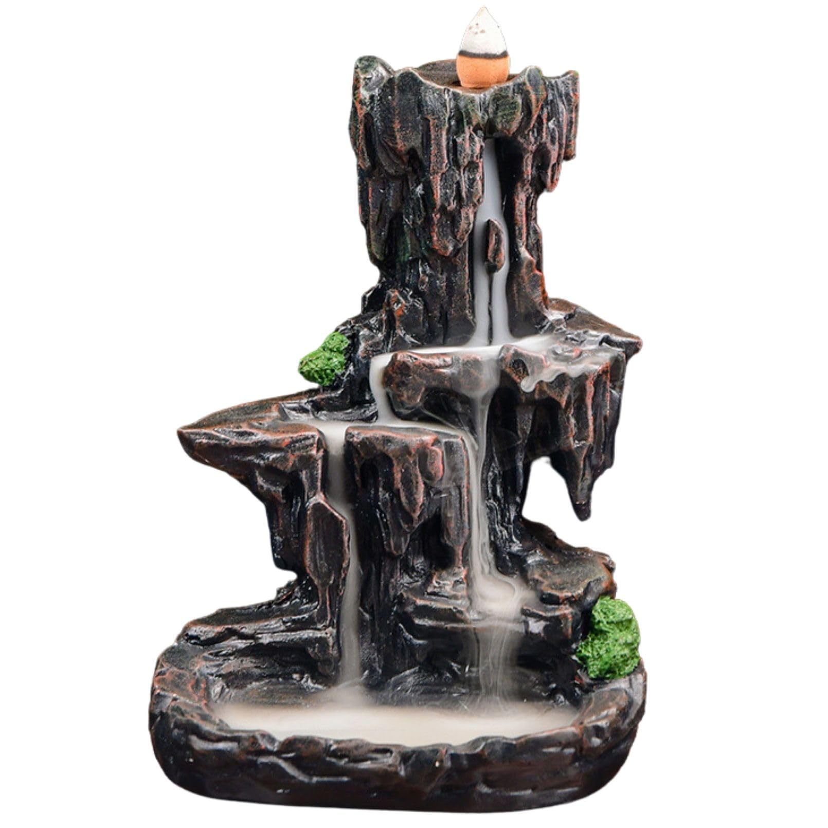 

EU SOU Backflow Incense Burner, Incense Burner, Incense Holder, Relaxation, Meditation, Yoga, Healing, Interior Decor (19cm)