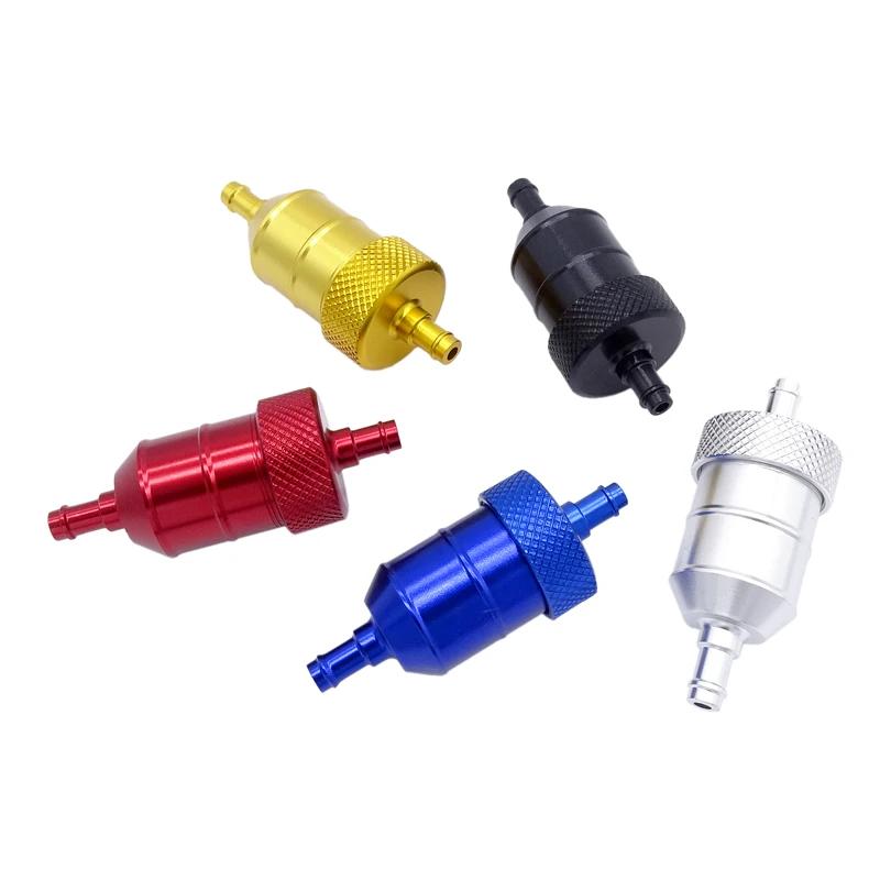 1 Pcs Motorcycle Oil Fuel Filter Scooter Gasoline Filters Aluminum Universal For Suzuki Yamaha Honda Motocross Petrol Tank