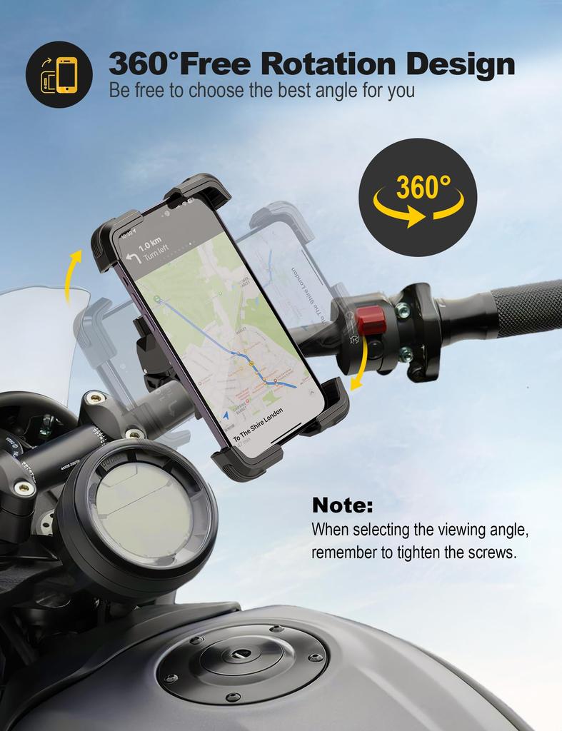 2023 Improved Grefay Bicycle Smartphone Holder Easy Smartphone Holder for Road Bicycle Phone Bicycle Smartphone Cross Bike Phone Cycling Bike Phone