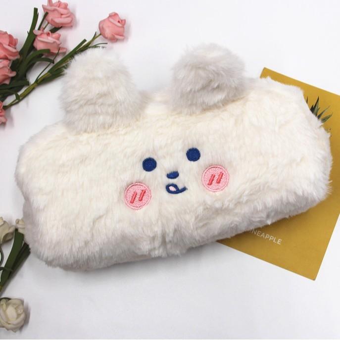 Plush Bear Adorable Pen Bag With Large Storage Space For Children Teens And