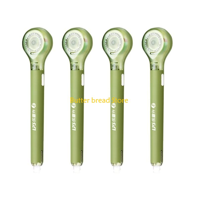 W89C 4 Pieces Refillable Correction Tape Pen 6mx5mm for Note Taking Card Making