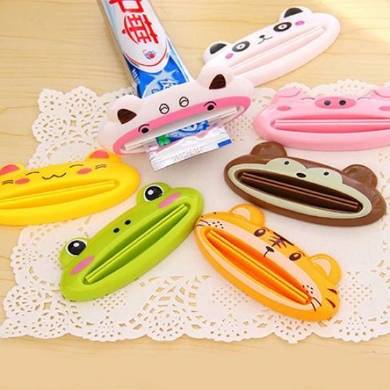 Distributeur de dentifrice facile à presser, porte-Tube roulant pour salle de bains, maison, dessin animé