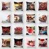 Food Cake Pattern Decorative Pillowcase Office Living Room Car Ornaments Home Pillowcase