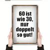 Vintage Metal Wall Art Sign 60th Birthday Funny Quote Decor