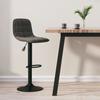 VidaXL Bar Stool Swivel Seat Bistro Counter Chair Pub Stool Counter Seat Adjustable Height Grey 333981