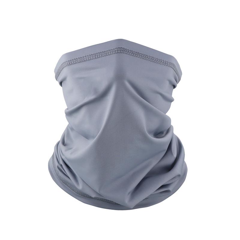 Camouflage Ice Silk Neck Gaiter: Multifunctional Summer Headscarf for Outdoor Cycling, Sun Protection, and Quick-Drying Breathable Face Mask for Men.
