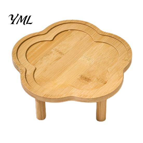 Ergonomická krmící stanice pro kočky Zvýšená keramická miska pro mazlíčky se stojánkem, Miska ve tvaru květu šetrná k vouskům pro ochranu krku, Proti