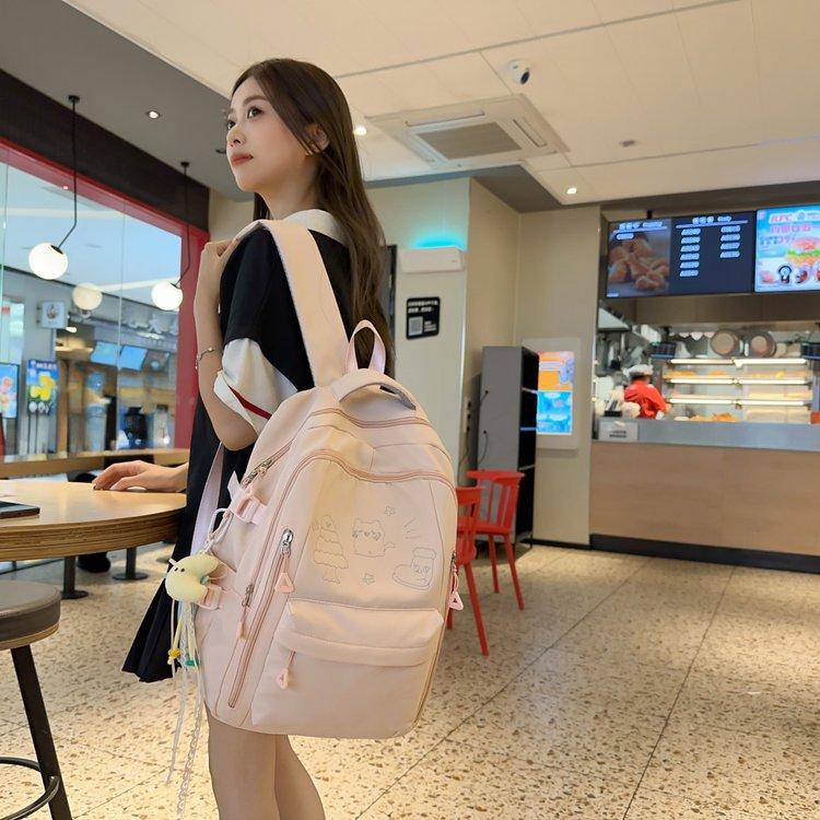 Schoolbag Japanese ins College Wind Large Capacity School Bag Female Simple College Student Junior High School Student Computer Backpack