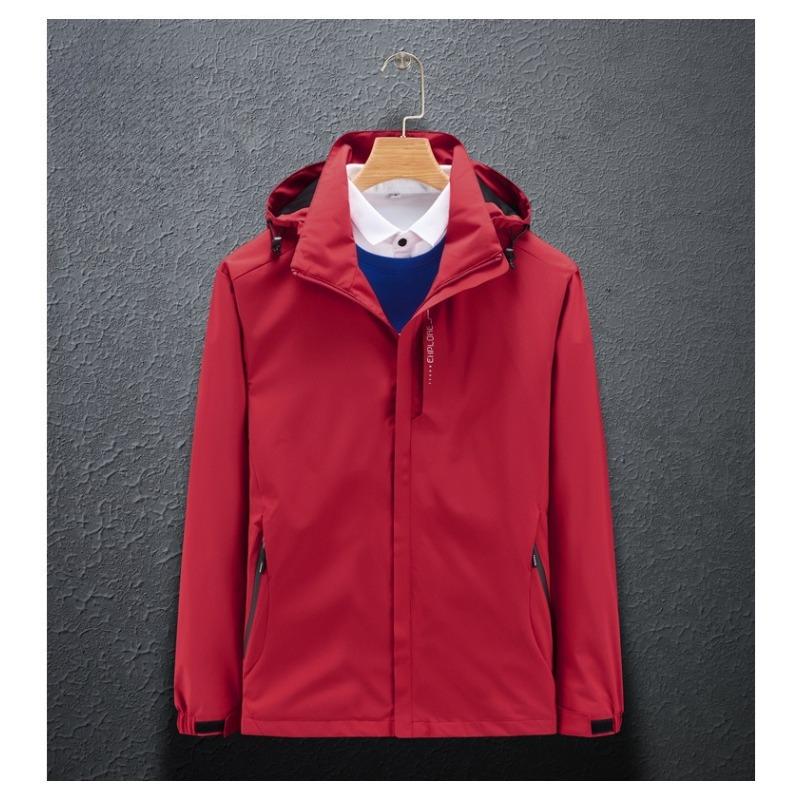

Jacket Men s Spring and Autumn Outdoor Single-layer Jacket Single-layer Thin Mountaineering Jacket Waterproof Jacket S червоний
