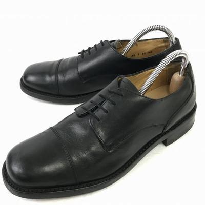 Niederlande VAN LIER Leder Goodyear Straight Tip 7.5/26.0 Schwarz Businessschuhe(GEBRAUCHT)