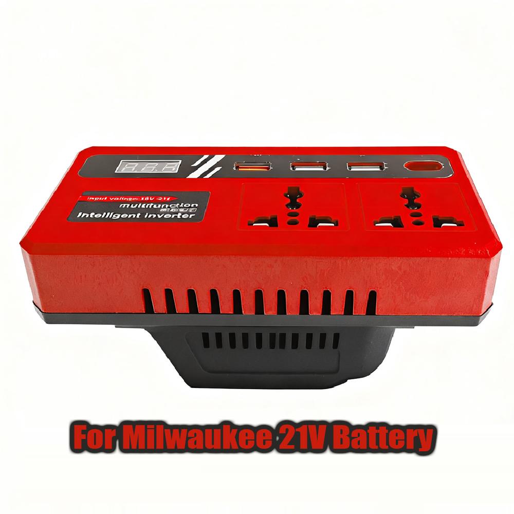 

150W Lithium Battery Inverter Power Bank DC 18V 21V To AC 220v Multi-Function Household Smart Transformer Outdoor Work Inverter