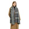 Plaid contrasting color thickened scarf women's imitation cashmere high-end sense versatile warm scarf autumn and winter new scarf