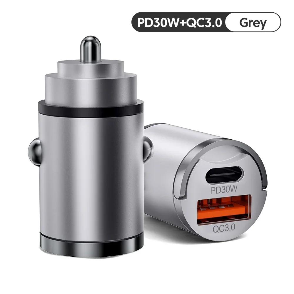 New 100W Car Charger Lighter PD Fast Charging For IPhone QC3.0 Mini USB Type C Mini Car Phone Charger For Samsung Huawei 2025