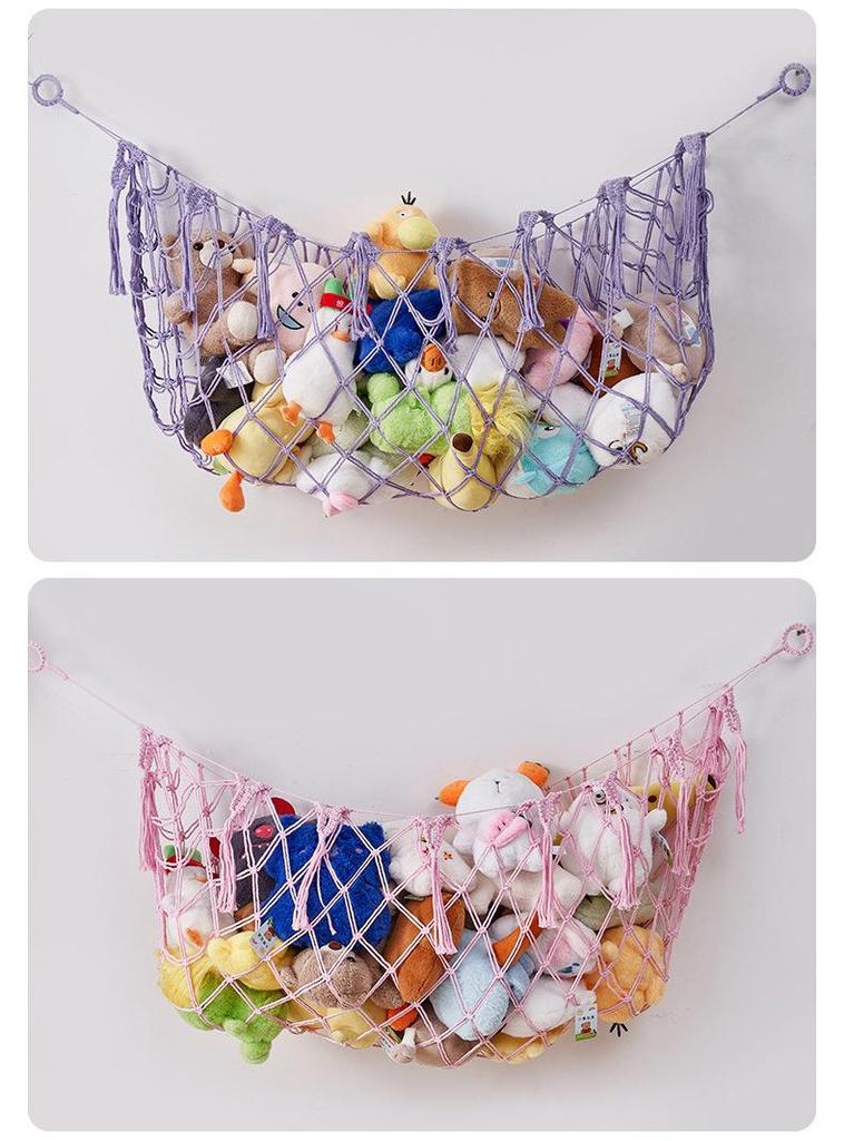 Hand-Knitted Small Bear Toy Hammock Net for Plush & Figures