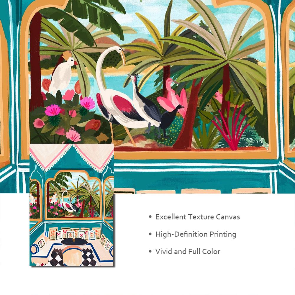 Călătorii Maroc Postere Tigru Plant Pânză Pictură Peisaj Imprime Animale Pisici Câini Artă de perete Poze pentru camera de zi Home Decor