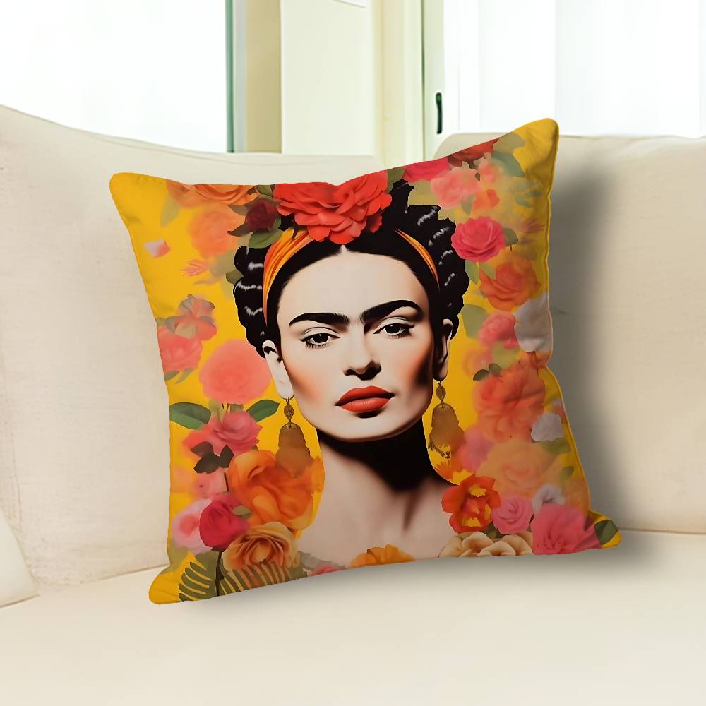 Fashion F-FridaS-S K-Kahlos Various Sizes Square Pillow Case For Car Home Bedchamber Decor Custom Valentine Gift