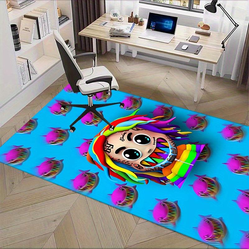1pc 6ix9ine Tattle Tales Office Carpet Soft Polyester Non slip Machine Washable Indoor Carpet Living