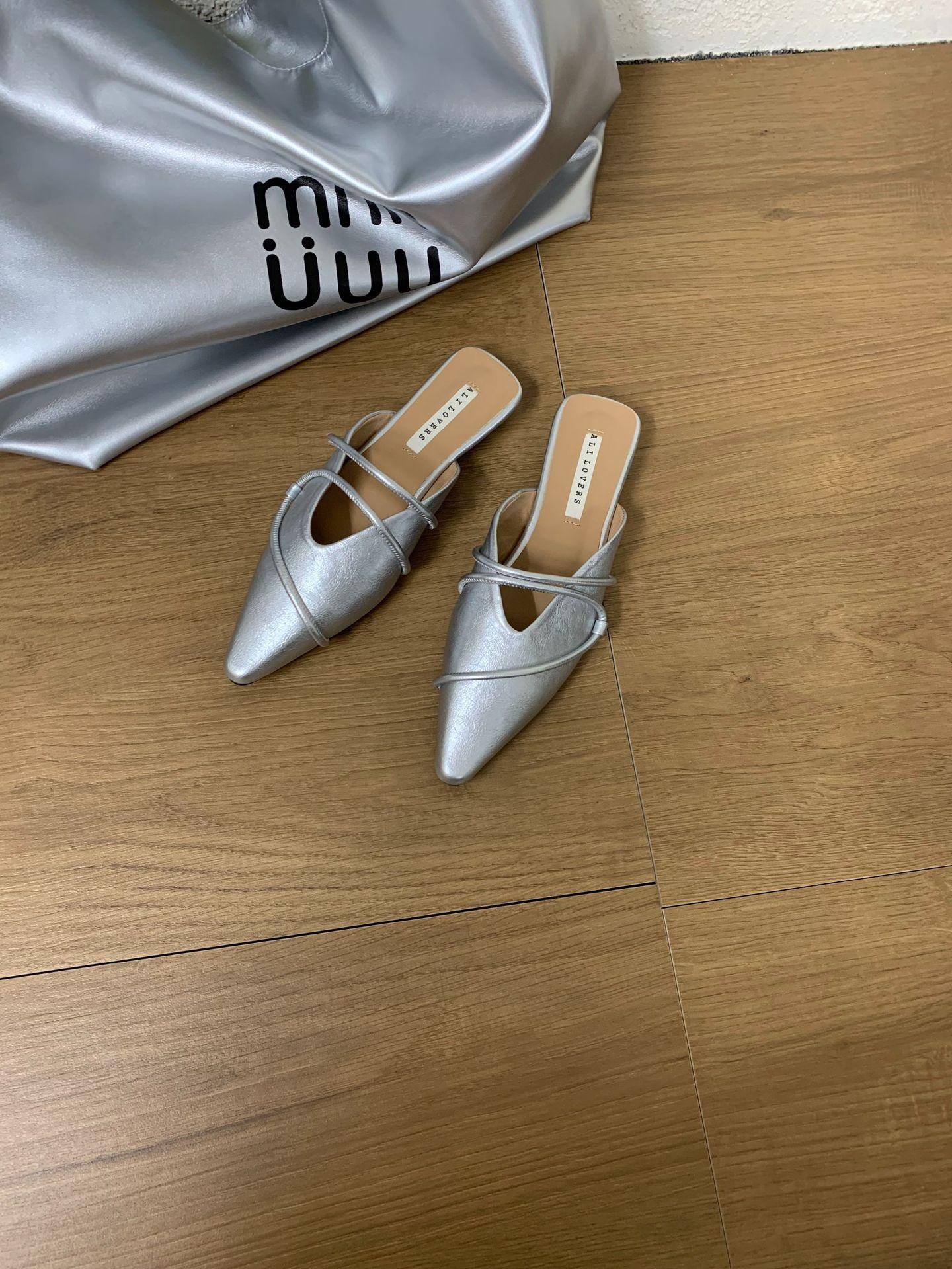 Women s Suede Pointed Toe Low Heel Open Back French Style Elegant Outdoor Wear Pumps - Elegant for Parties & Office 35