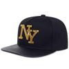 Letter Leather brim Hip Hop Hat Men and Women Baseball Cap Fashionable Flat Top Caps Casual Hats