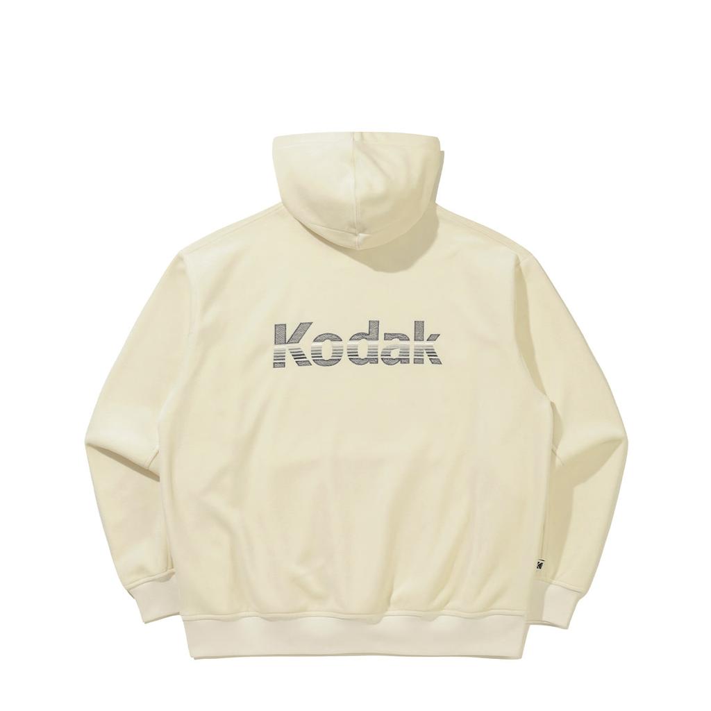 KODAK Rainbow Velvet Hoodie Ivory