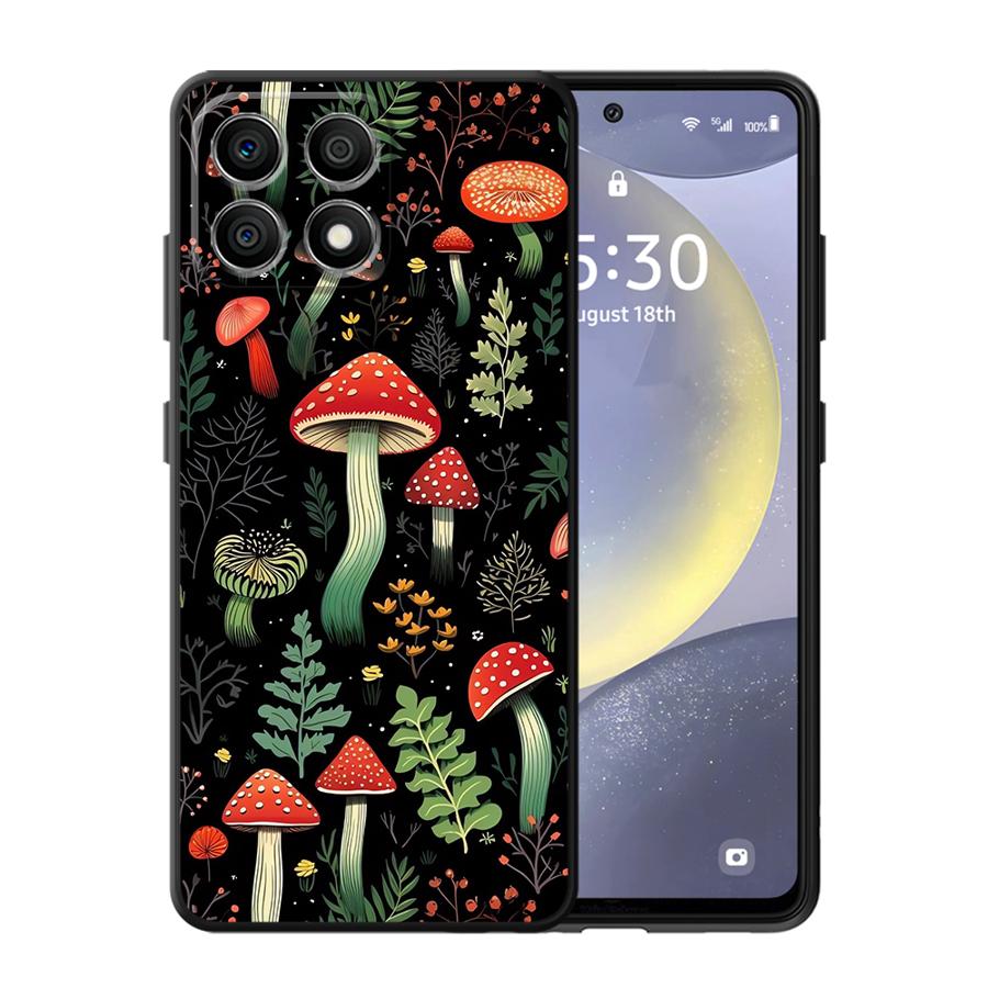 

Мягкий чехол для Honor 70 X9b X9a X7b X6 X7c Magic5 Lite X8 X8b X6a X8c 8X X5b X8a 90 Pro X7 X9c Мультяшный гриб Honor Magic5 Lite
