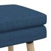 Double Layer Bench Blue 60 X 40 X 46 Cm Fabric