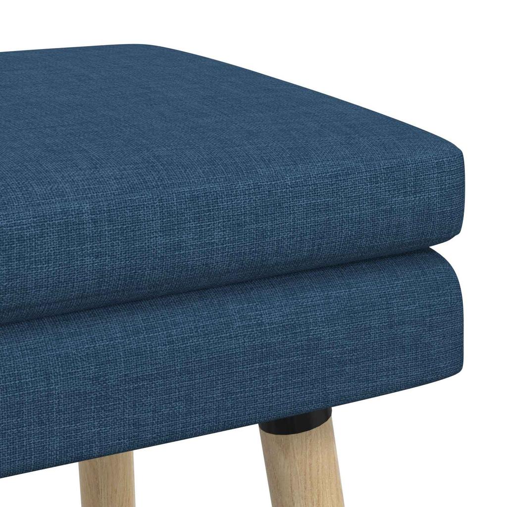 Double Layer Bench Blue 60 X 40 X 46 Cm Fabric