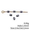 Square Round Mini Spacer Beads Metal Loose Beads For Thin Chain Bracelet Necklace DIY Jewelry Making Supplies For
