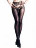 Women Lace Patchwork Pantyhose Panties 2 In 1 Stocking Tights Woman Oil Shiny High Waist Elastic Shaping Wear Pantyhsoe Fashion