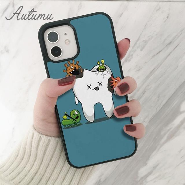 

Чехол для телефона с изображением зуба стоматолога и медсестры для iPhone 11 12 13 14 Pro Max mini XR XS SE 2020 6S 7 8 Plus Galaxy S21 S22 iPhone 6plus