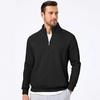 Men's Quarter-Zip Stand Collar Sweatshirt - Casual Long Sleeve Winter Top