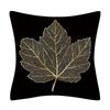 Golden Leaf  Branch Pattern Pillow Covers Pattern Cushion Cover Suitable for Sofa Bedroom Car Pillow Cover