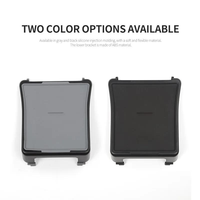 For Tesla Model 3 Y Center Console Tray Storage Simple Dining Plate Bin Desk Table with Silicone Mat Organizer Holder Storage