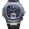 Parrot Shell 5968 Grenade: Men's Luminous Four-Hand Automatic Watch with Rubber Strap.