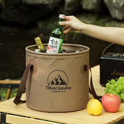 Secchio da campeggio pieghevole da 5L/10L/20L, contenitore per acqua portatile pieghevole con maniglia, per esterni
